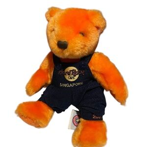 Hard Rock Cafe Herrington's Teddy Bear Singapore 2001 Beth Bear RARE